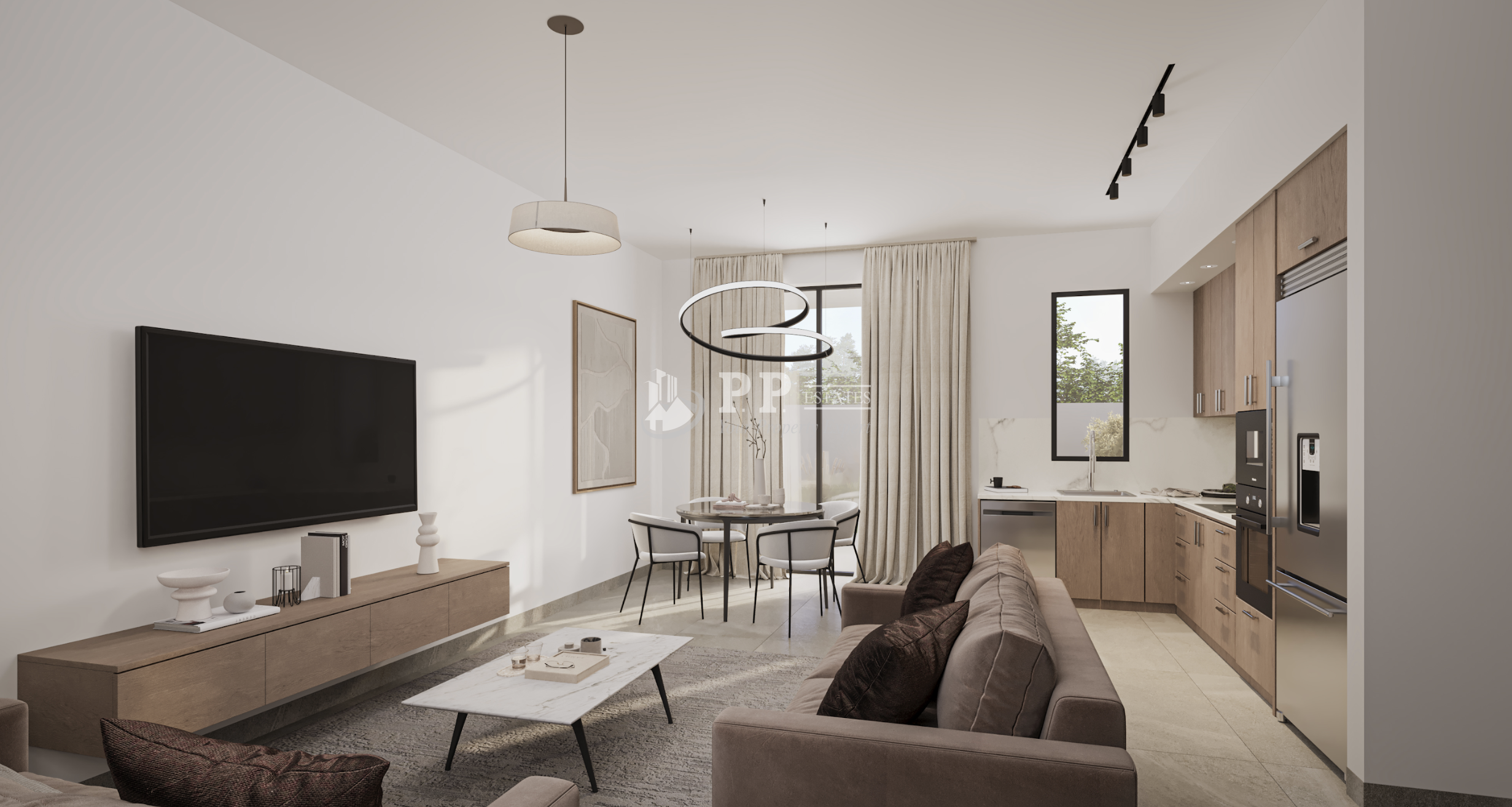 For Sale - Brand new 1 bedroom apartment on gated complex with communal swimming pool, in Parekklisia, Limassol
